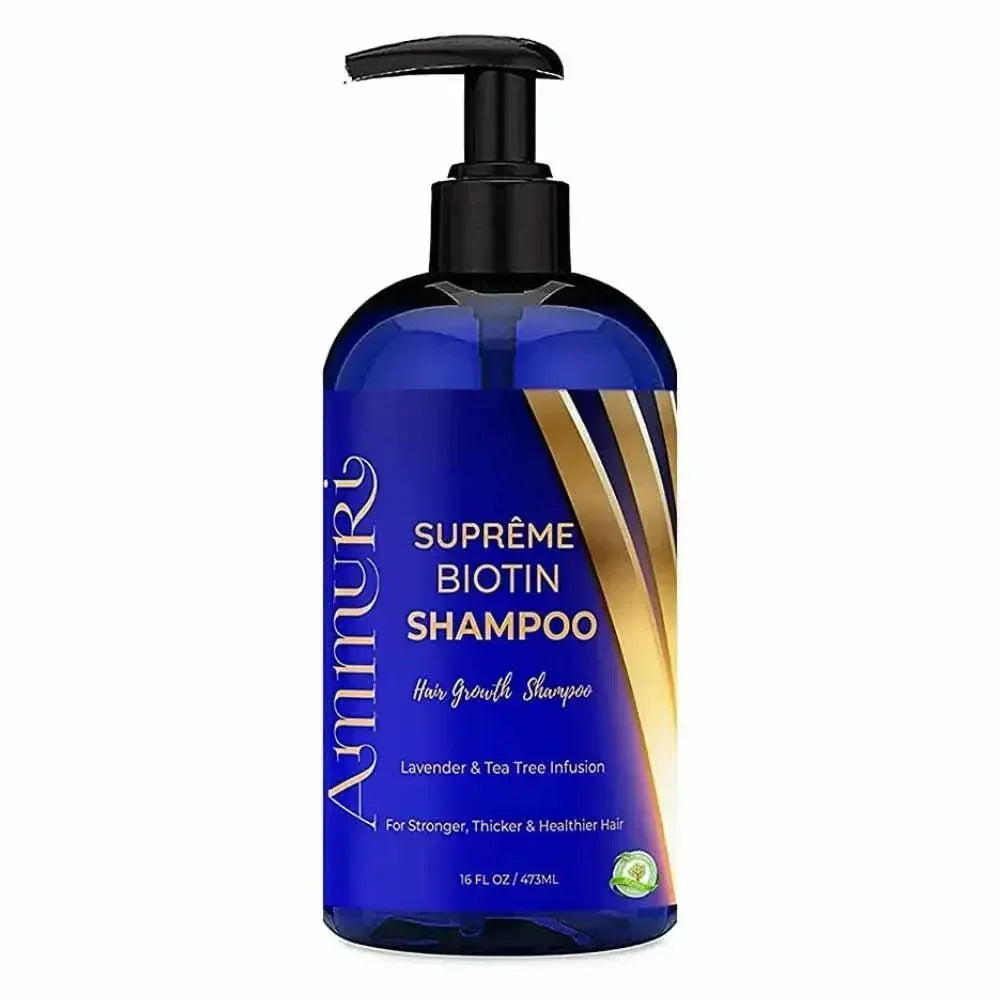 Ammuri Biotin Haircare Set – Anti-Hair Loss Shampoo & Strengthening Hair Serum for Men & Women-1