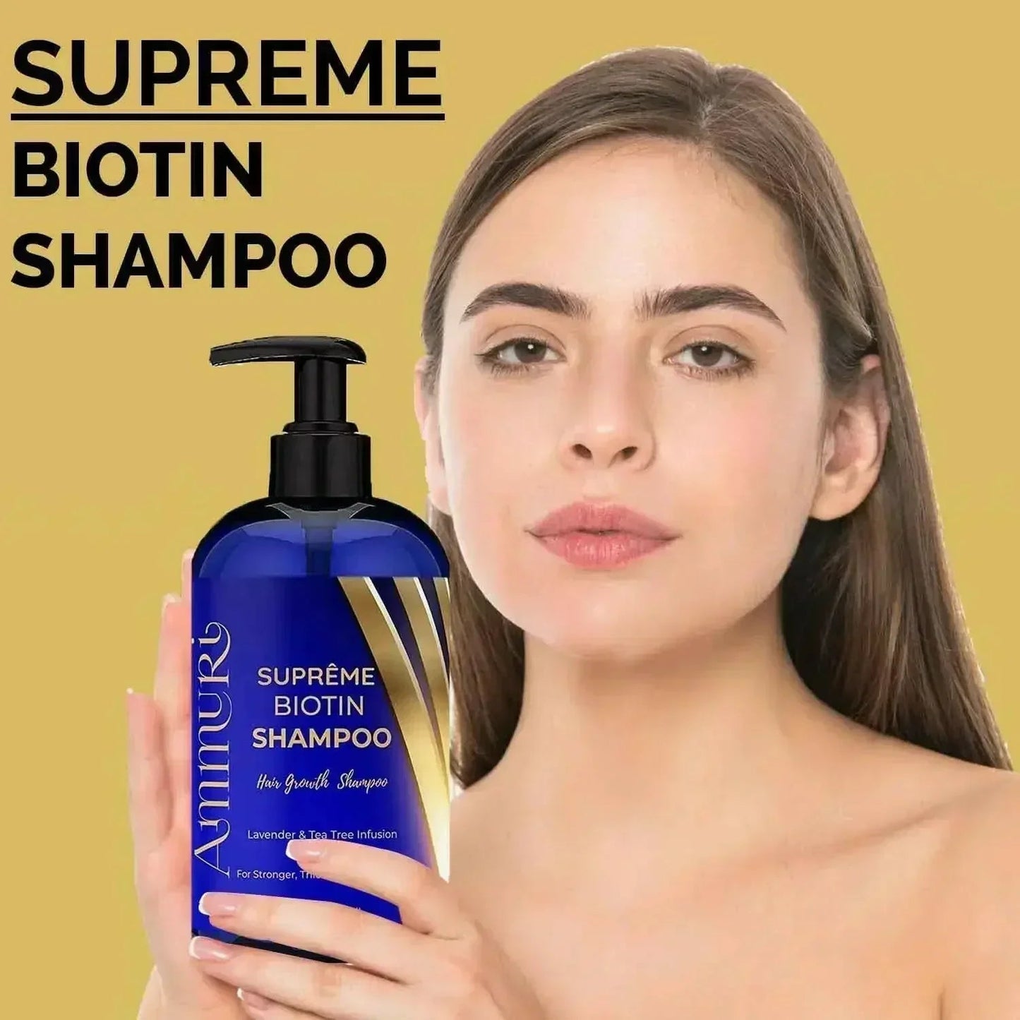 Ammuri Biotin Haircare Set – Anti-Hair Loss Shampoo & Strengthening Hair Serum for Men & Women-3