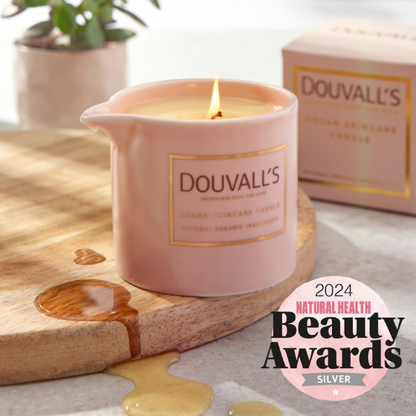 Argan Massage Candle - Vanilla Jasmin & Ginger 180g | Intensely Nourishing and Hydrating Body Treatment