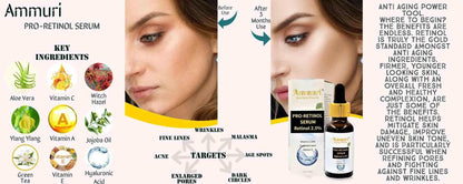 Ammuri Pro-Retinol 2.5% Face Serum - Anti Aging Retinol Serum-4