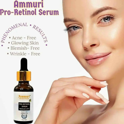 Ammuri Pro-Retinol 2.5% Face Serum - Anti Aging Retinol Serum-1